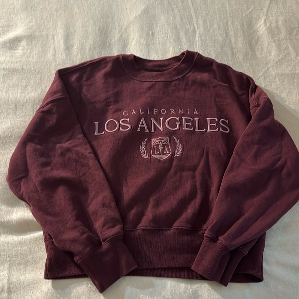 Maroon Los Angeles crewneck